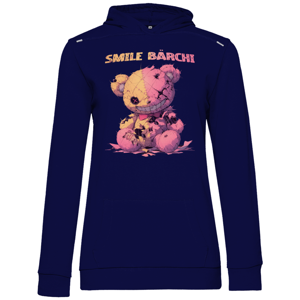 Smile Bärchi - Damen Hoodie Navy Blue