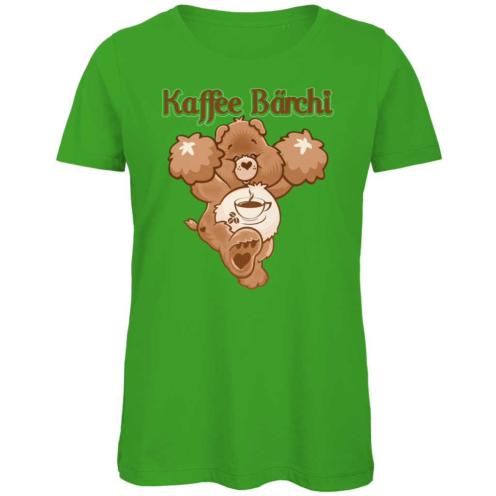 Kaffee Bärchi - Glücksbärchi - Damen Premium Bio T-Shirt Real Green