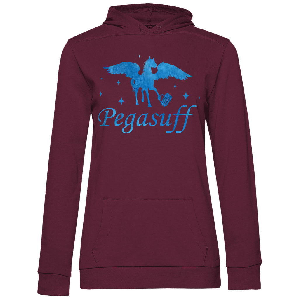 Pegasuff - Prinzessin Aquarell - Damen Hoodie Wine