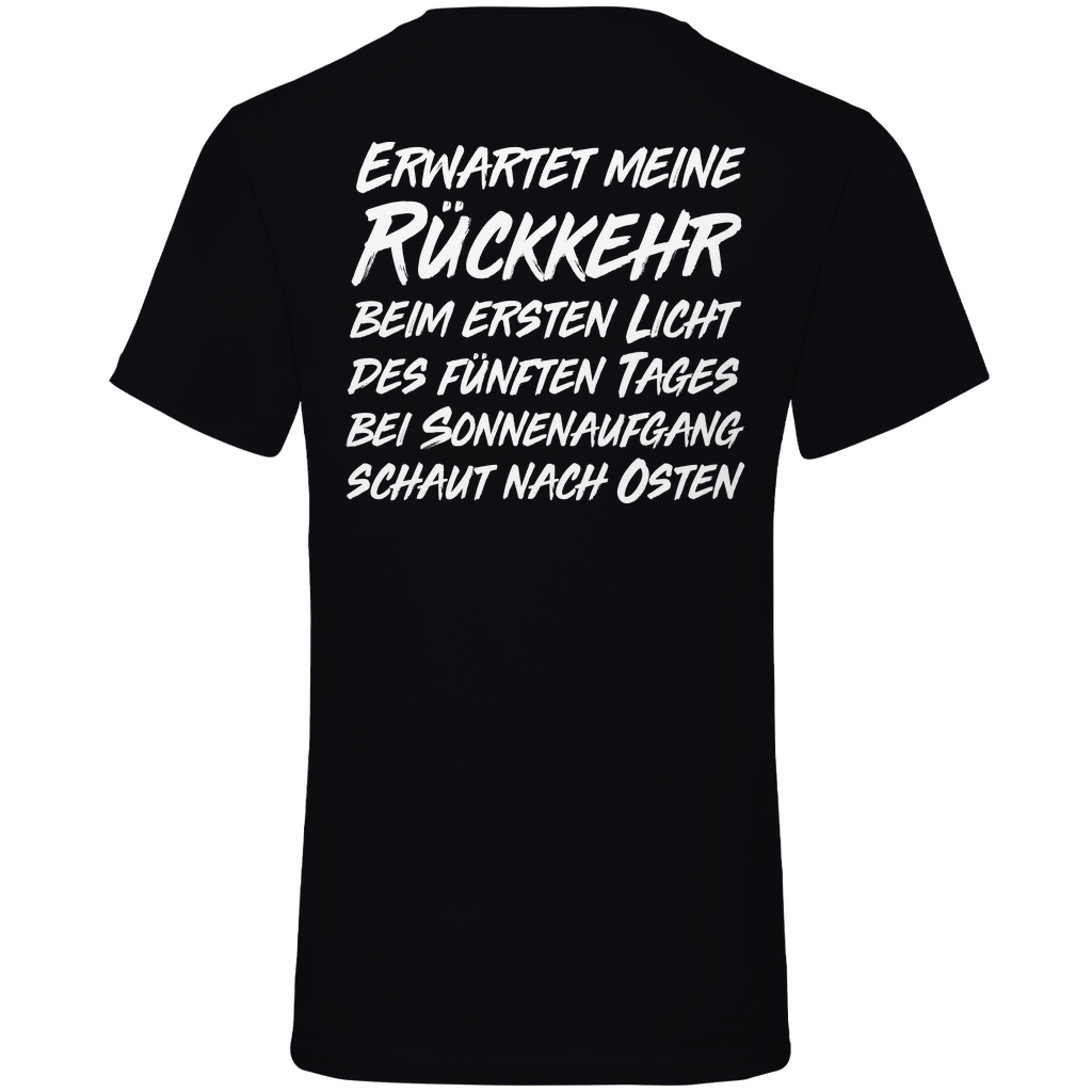 Gönndalf der Blaue Gandalf Toon - Beidseitiger Druck - Herren V-Neck Shirt