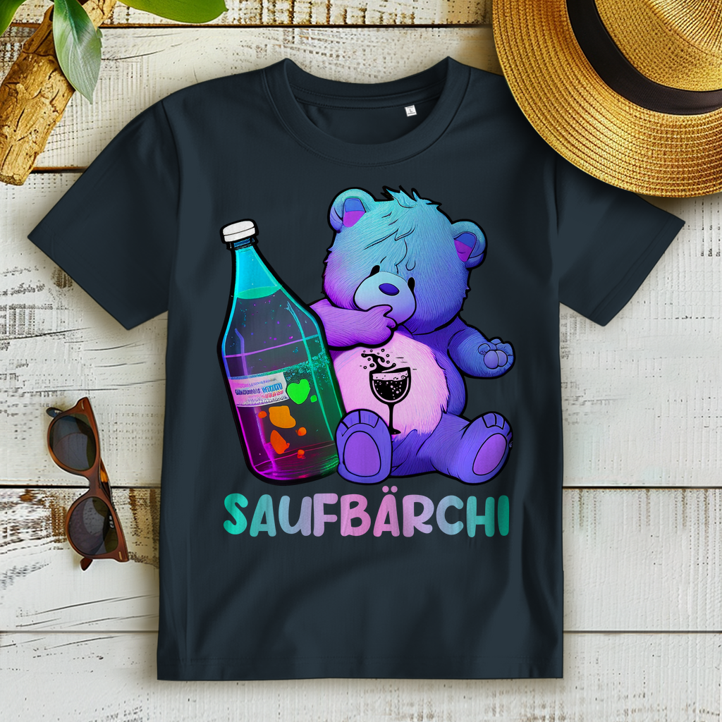 Saufbärchi - Glücksbärchi - Damen Premium Bio T-Shirt
