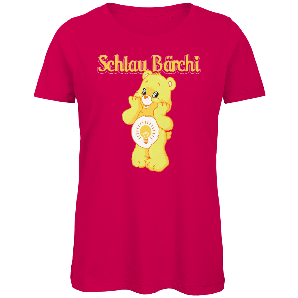 Schlau Bärchi - Glücksbärchi - Damen Premium Bio T-Shirt Fuchsia
