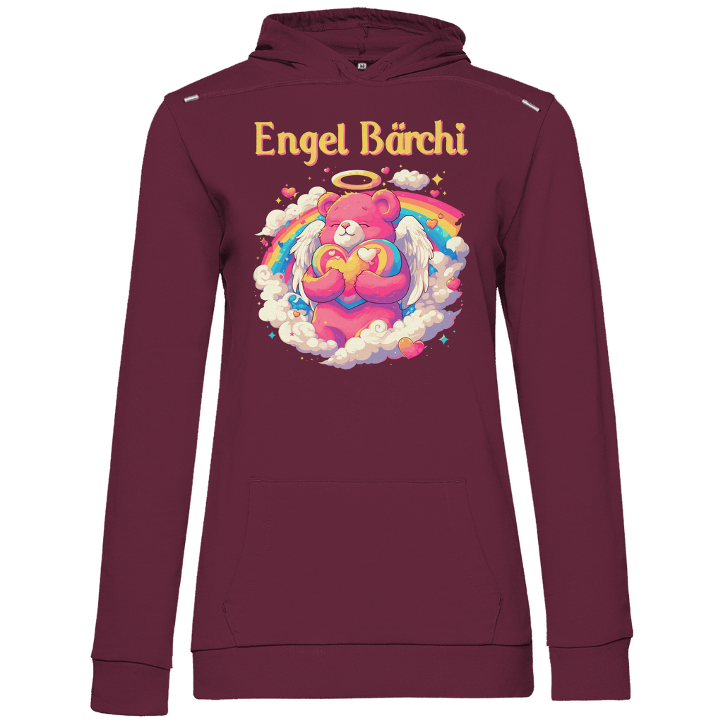 Engel Bärchi - Glücksbärchi - Damen Hoodie Wine