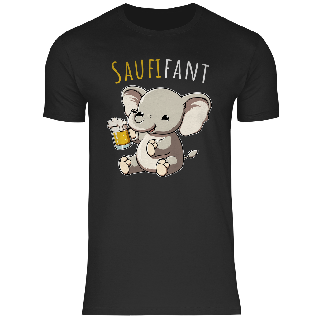 Saufifant - Herren Shirt Black