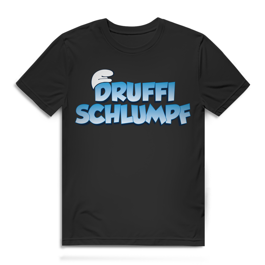 Herren T-Shirt Alki Schlumpf – Witziges Trinkshirt für Party, Saufen & Spaß Black