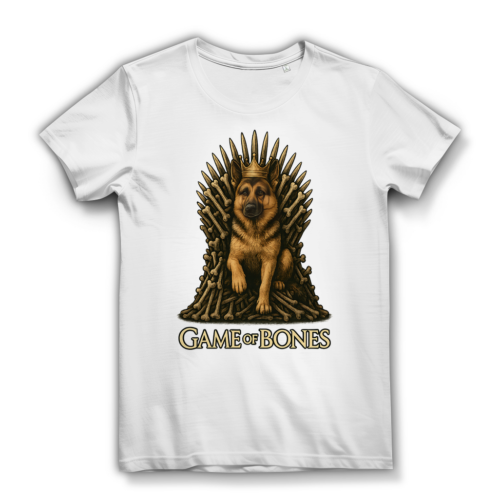 Game of Bones Schäferhund Hunde - Damen Premium Bio T-Shirt White