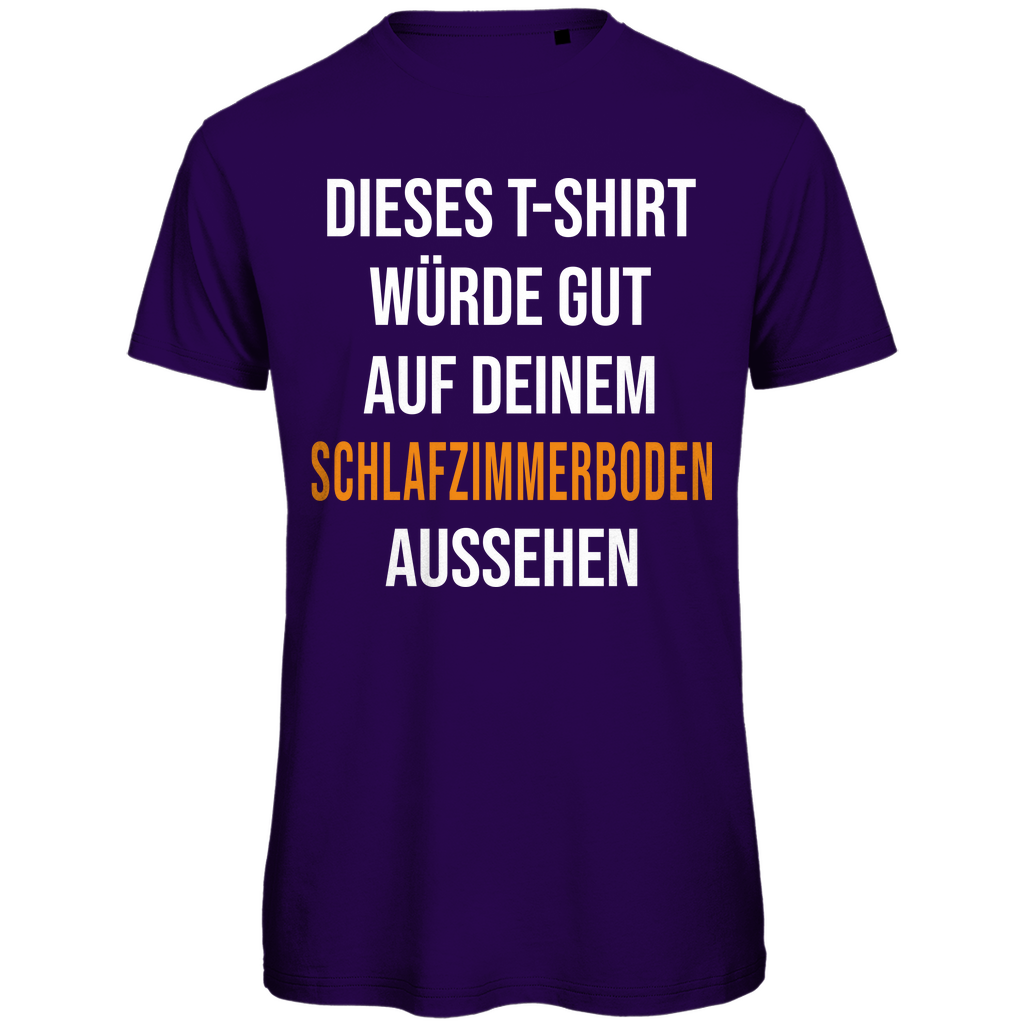 T-Shirt würde gut auf deinem Schlafzimmerboden aussehen - Herren Premium Bio T-Shirt Urban Purple