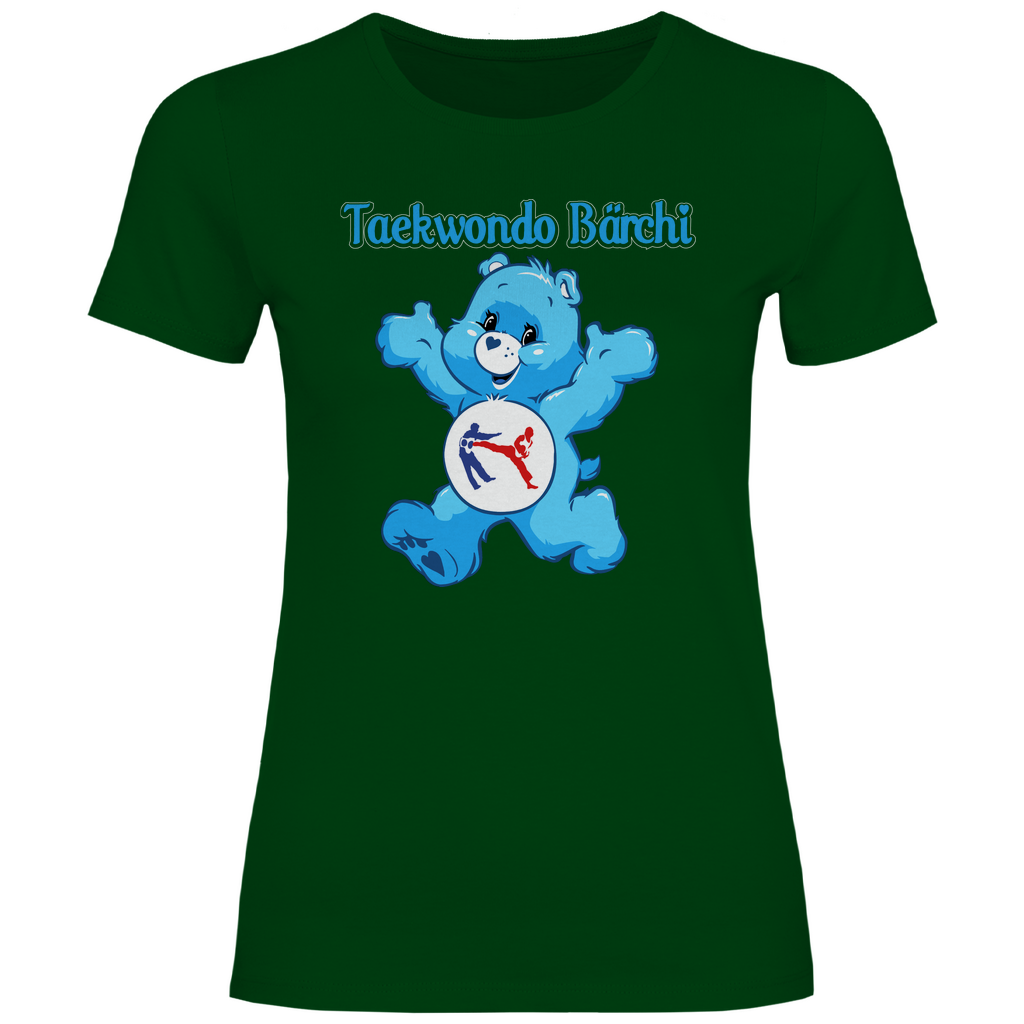 Taekwondo Bärchi - Glücksbärchi - Damenshirt Bottle Green