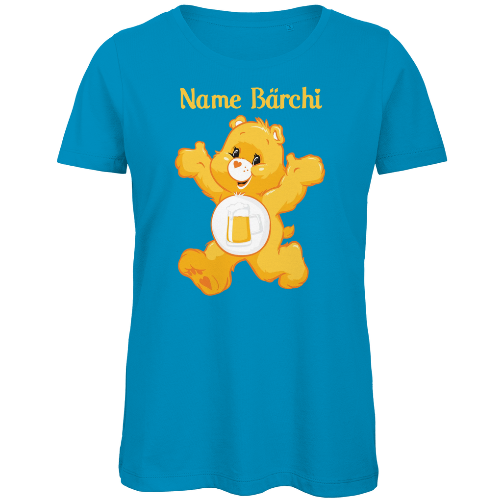Bier Bärchi - Glücksbärchi - Personalisierbar - Damen Premium Bio T-Shirt Atoll