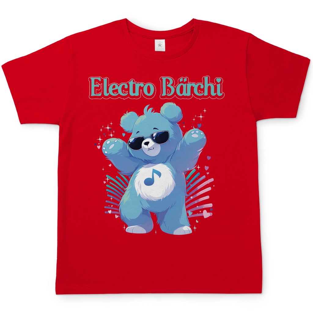 Electro Bärchi - Glücksbärchi - Herren Shirt Red