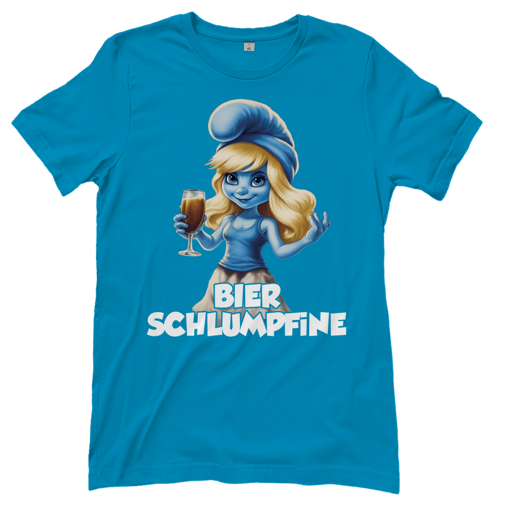 Bier Schlumpfine Grafik - Damenshirt