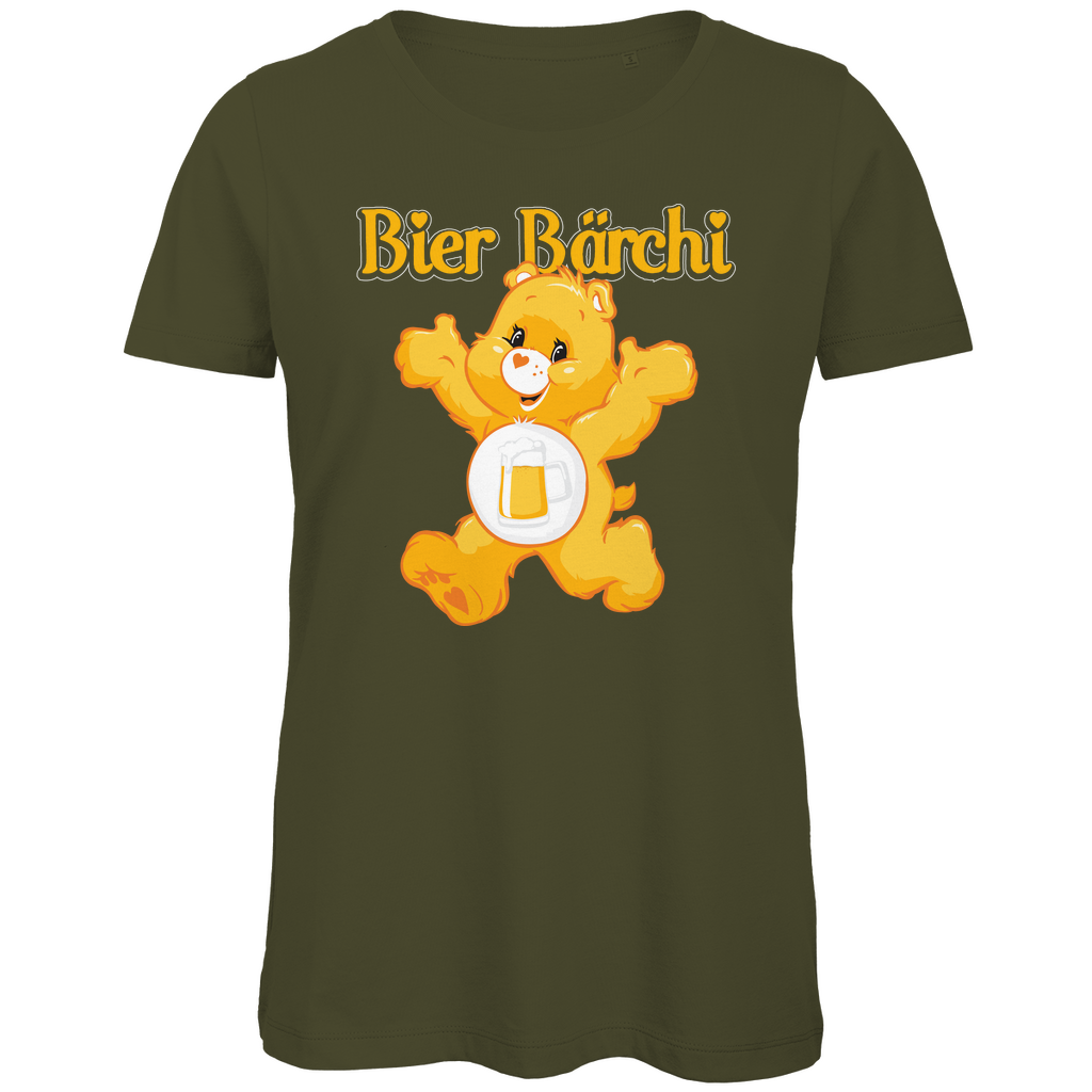 Bier Bärchi - Glücksbärchi - Damen Premium Bio T-Shirt Khaki