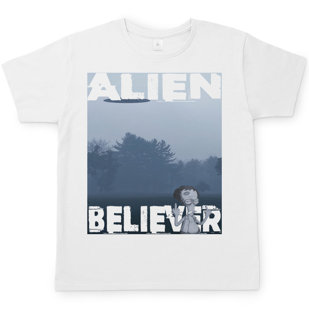Alien Believer Roger - Herren T-Shirt White