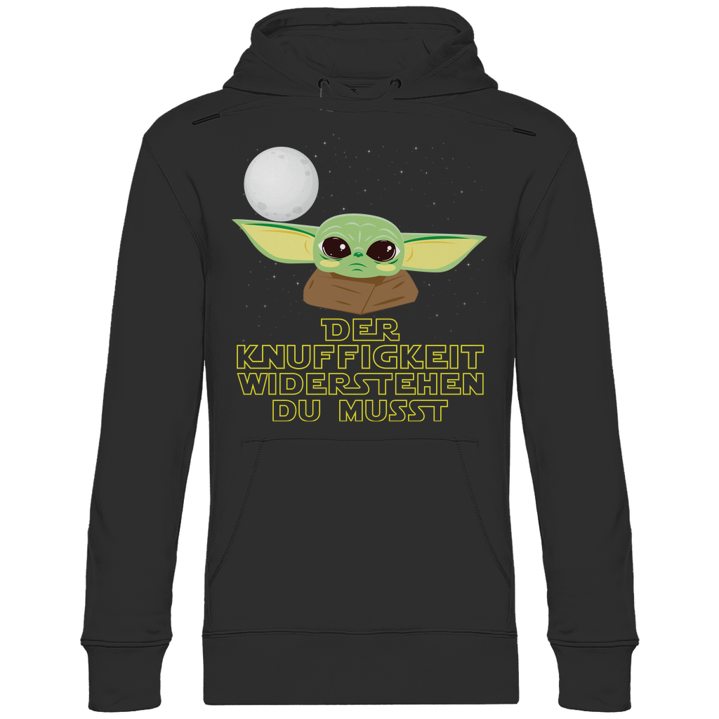 Knuffigkeit widerstehen - Baby Yoda Grogu - Unisex Hoodie Black