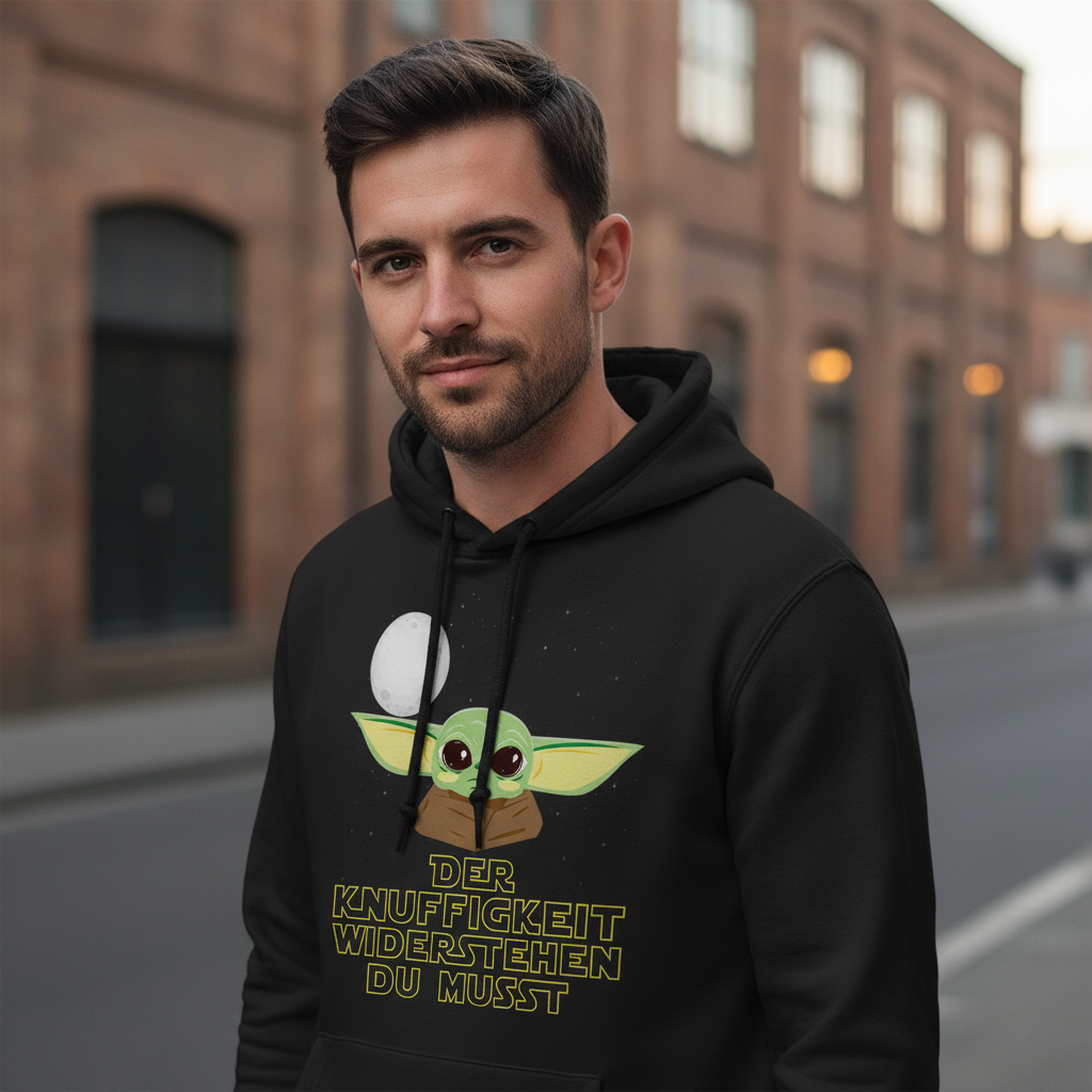 Knuffigkeit widerstehen - Baby Yoda Grogu - Unisex Hoodie