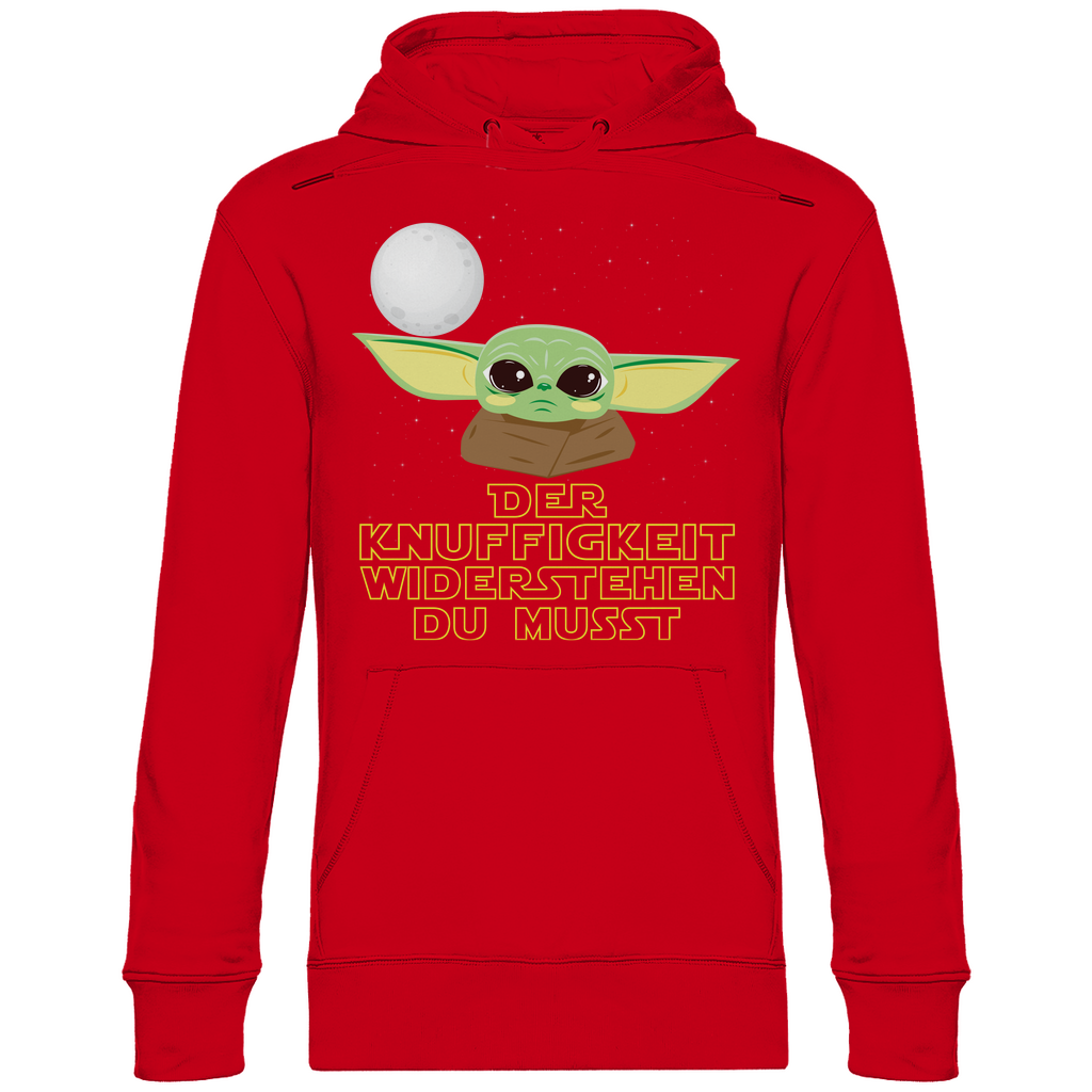 Knuffigkeit widerstehen - Baby Yoda Grogu - Unisex Hoodie Red