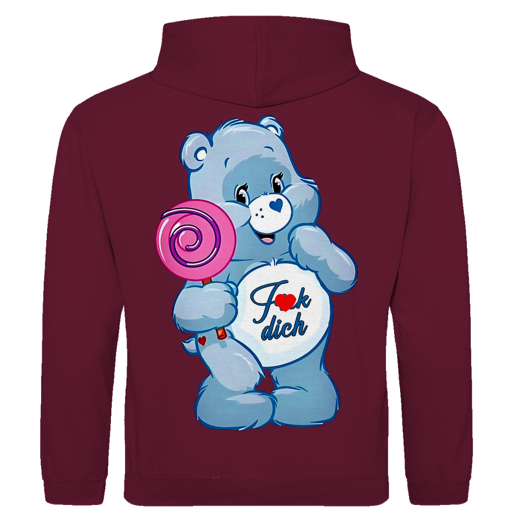 Fick dich Bärchi - Glücksbärchi - Herren Hoodie Burgundy