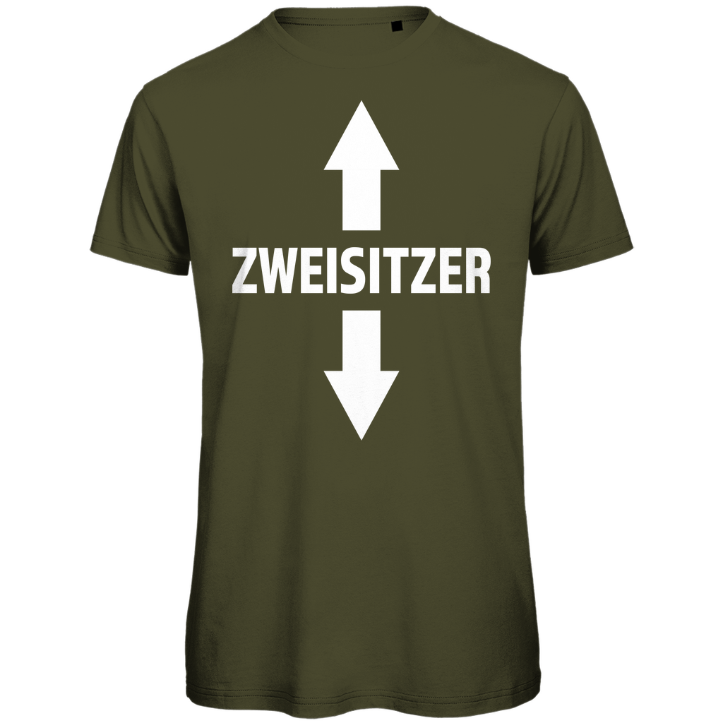 Zweisitzer - Herren Premium Bio T-Shirt Khaki