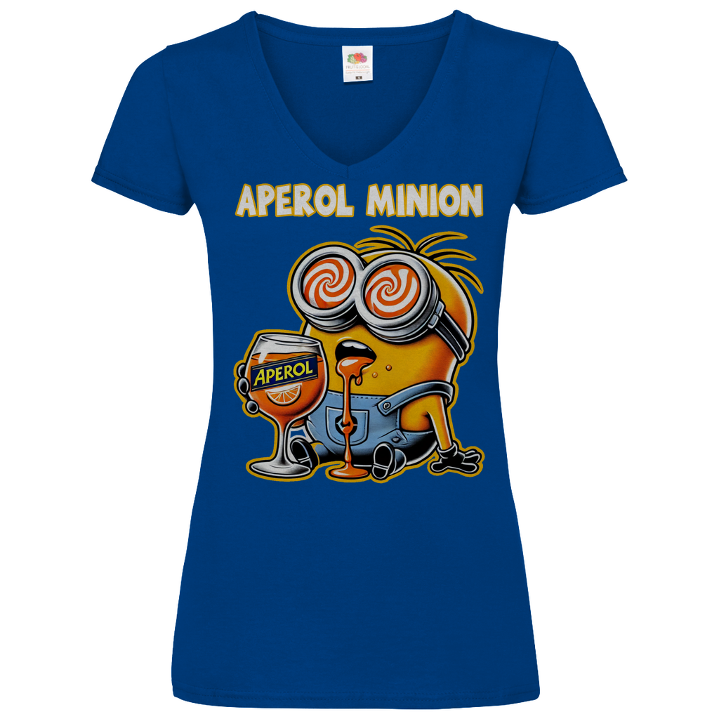 Aperol Minion - V-Neck Damenshirt