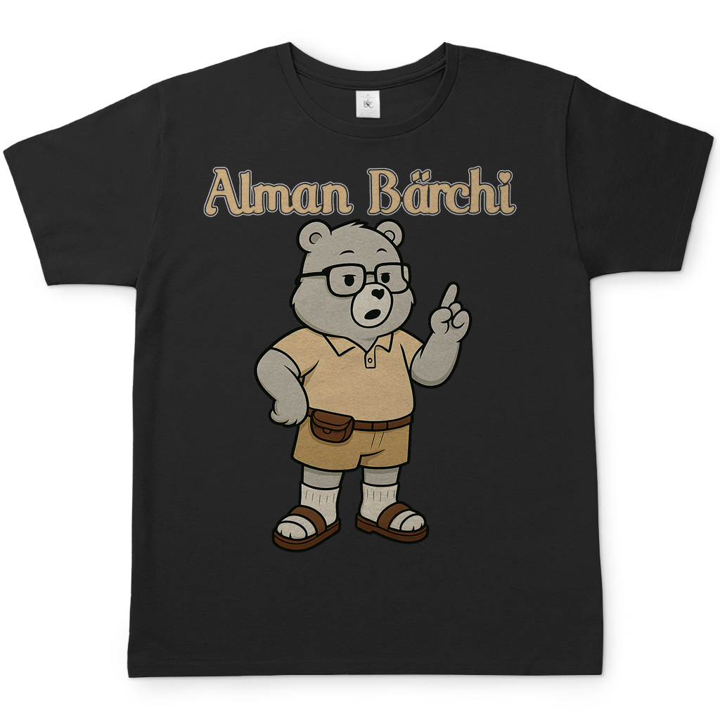Alman Bärchi - Glücksbärchi - Herren T-Shirt Black