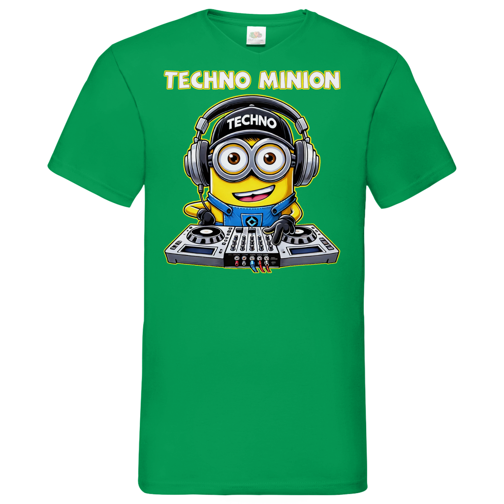 Techno Minion - Herren V-Neck Shirt