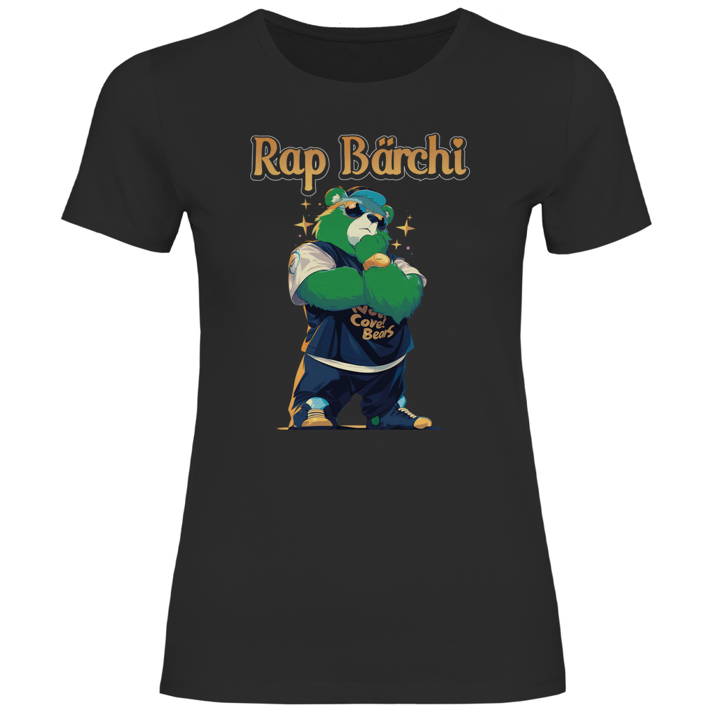 Rap Bärchi - Glücksbärchi - Damenshirt Black