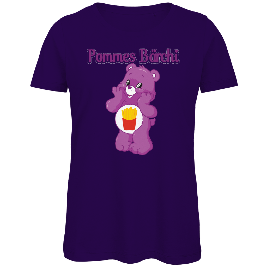 Pommes Bärchi - Glücksbärchi - Damen Premium Bio T-Shirt Urban Purple