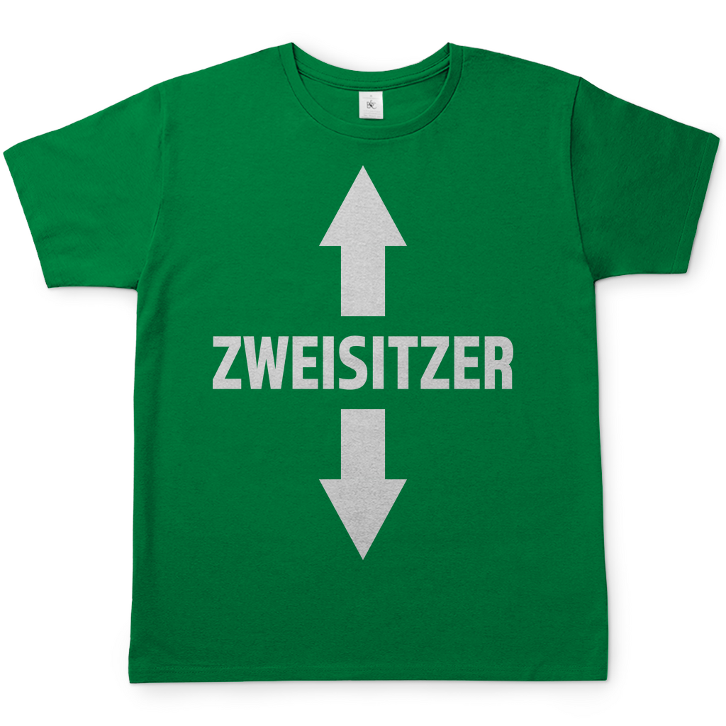 Zweisitzer - Herren Shirt Kelly Green