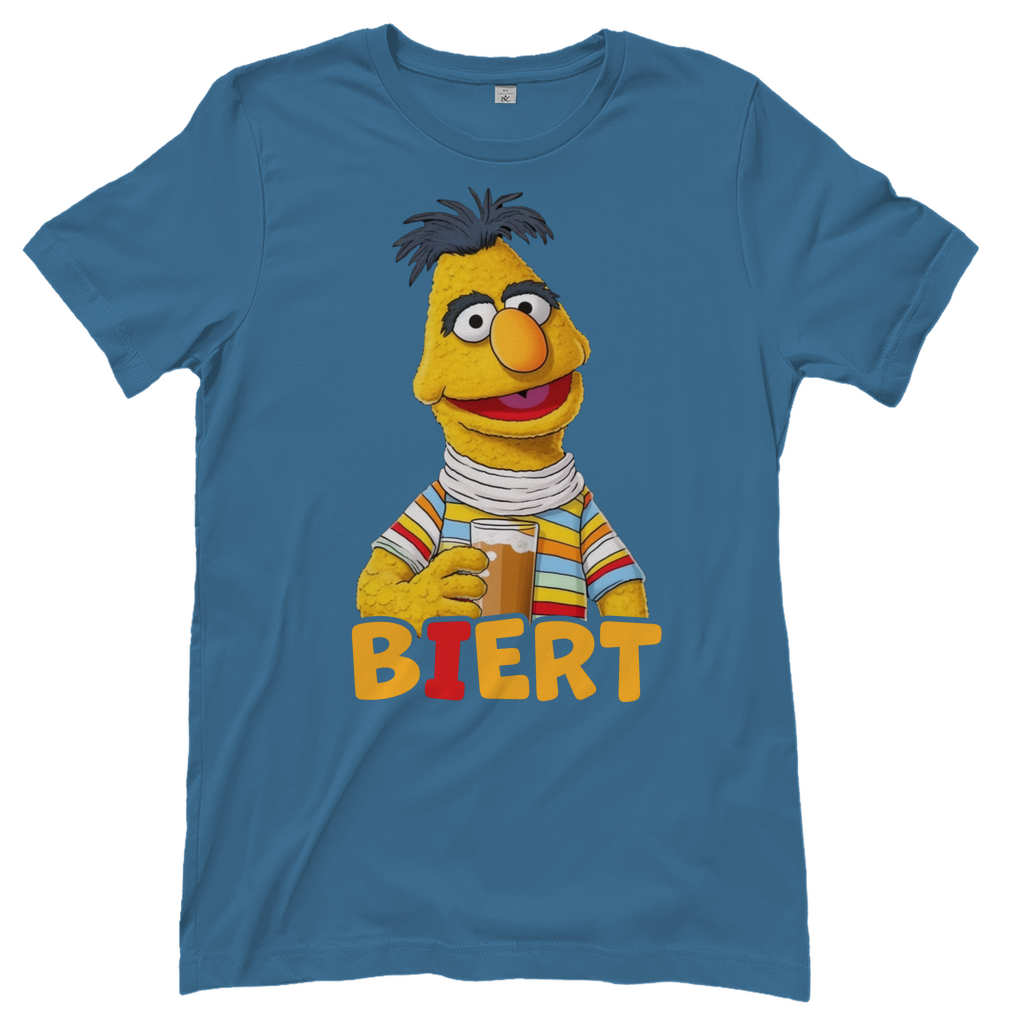 Sesamstraße - Bert Biert - Damenshirt Stone Blue