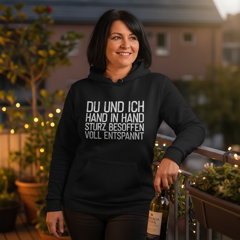 Du und ich Hand in Hand - Damen Hoodie