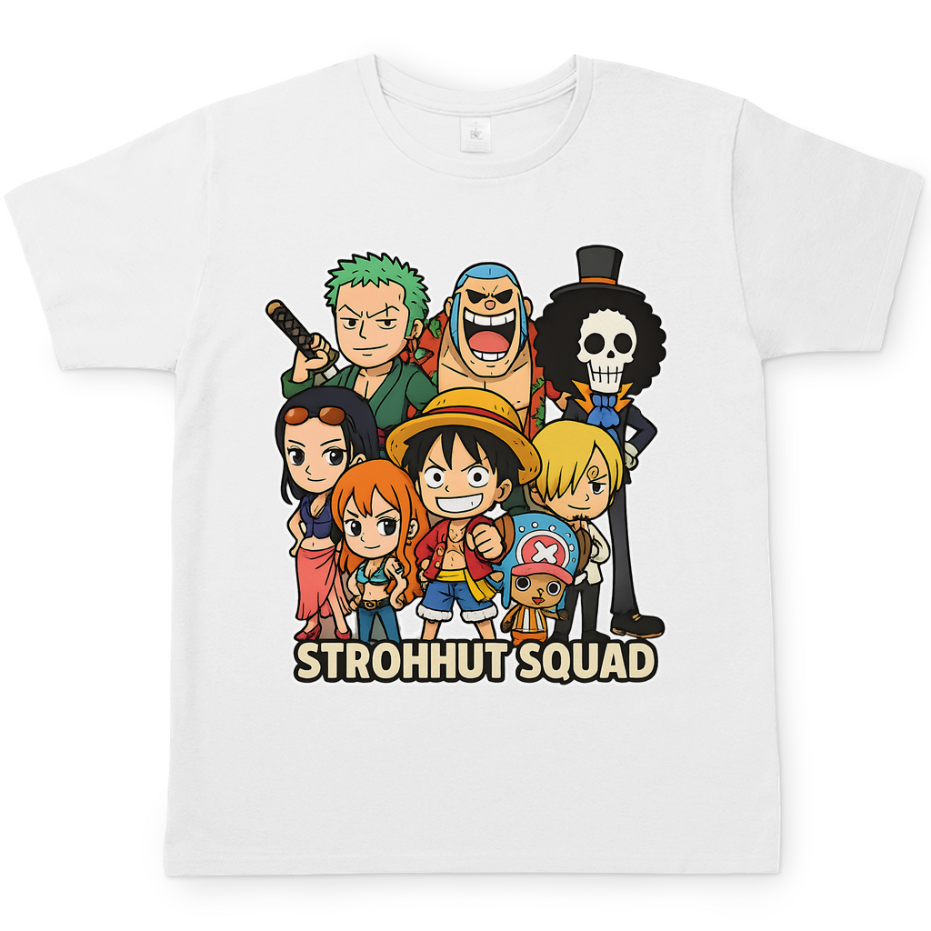 One Piece Strohhut Squad - Herren T-Shirt White