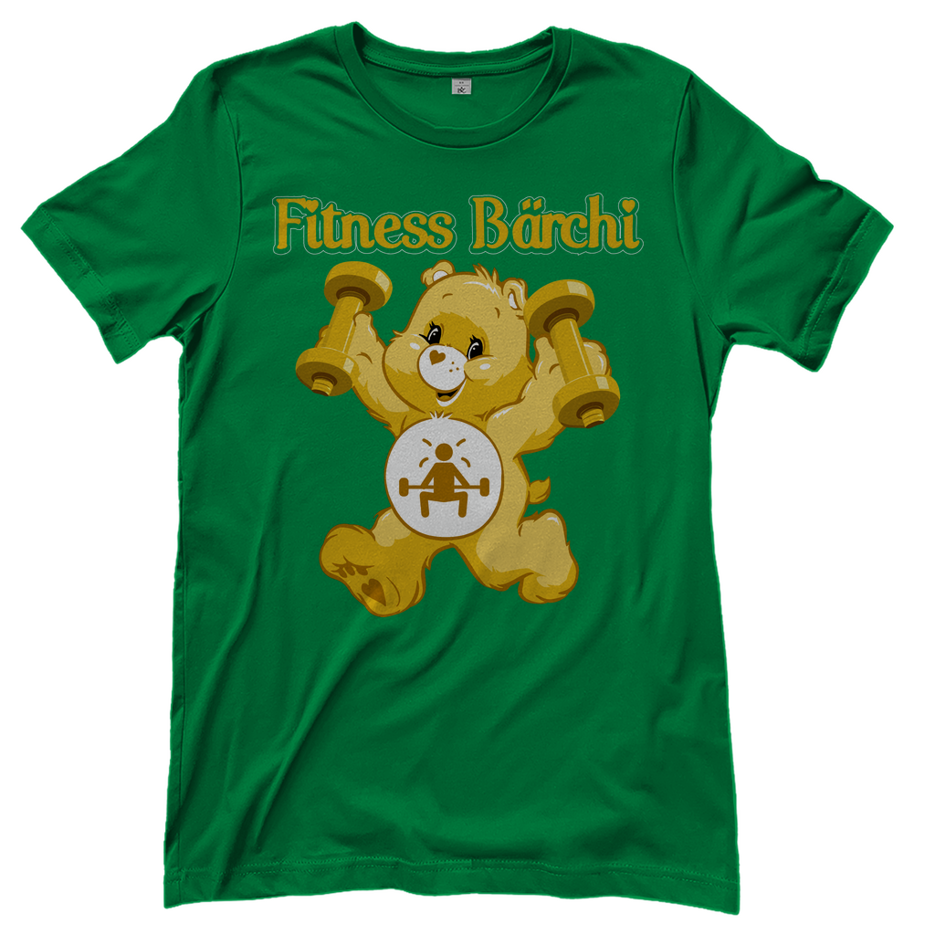 Fitness Bärchi - Glücksbärchi - Damenshirt Kelly Green