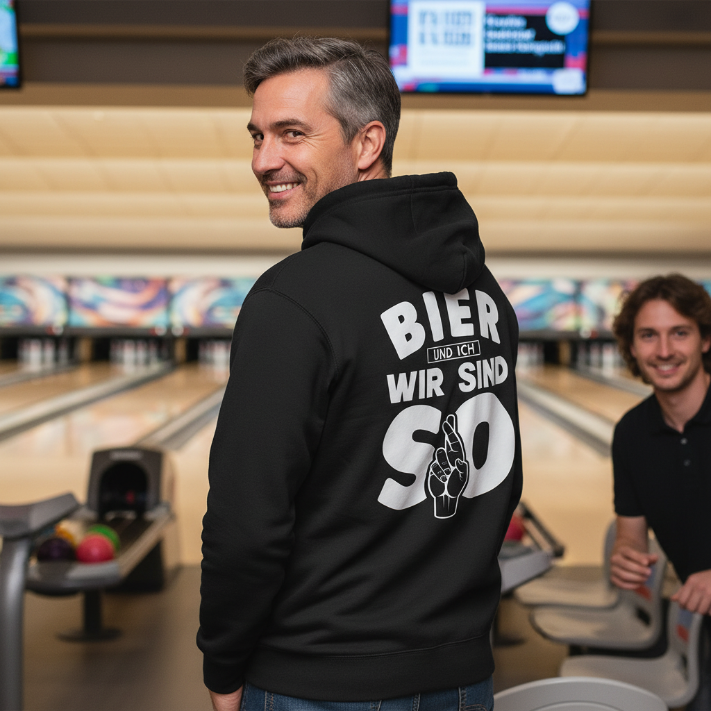 Bier und ich wir sind so - Unisex Hoodie