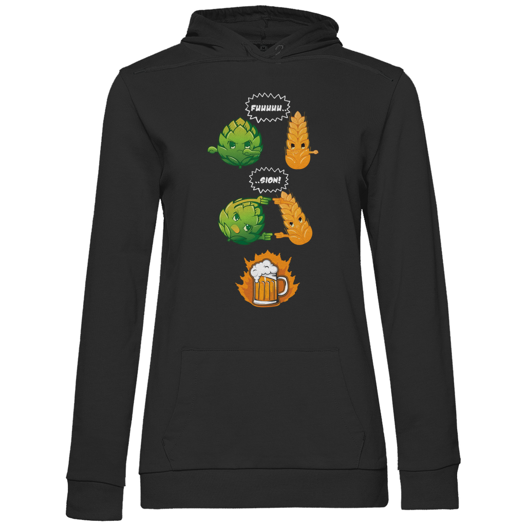 Bier Fusion - Damen Hoodie Black