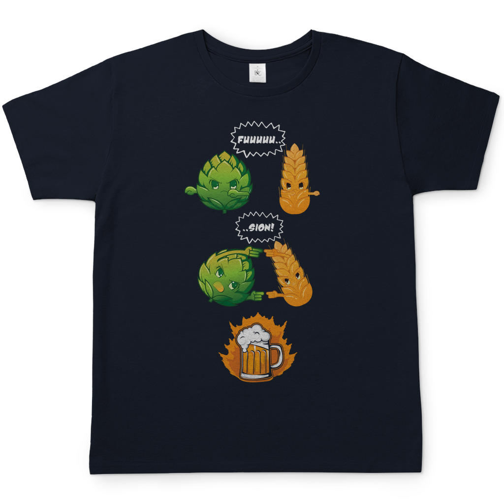 Bier Fusion - Herren Shirt Navy