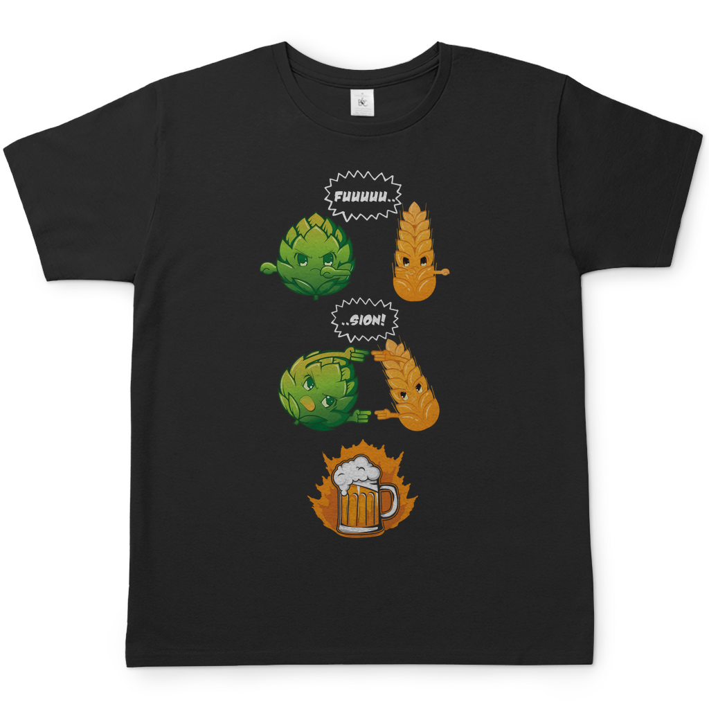 Bier Fusion - Herren Shirt Black