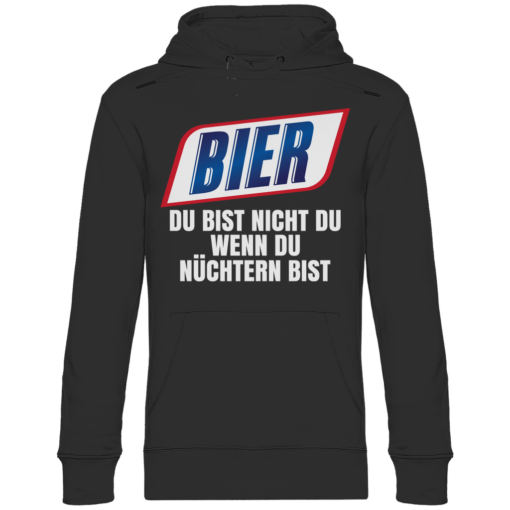 Bier du bist nicht du wenn du nüchtern bist - Unisex Hoodie Black