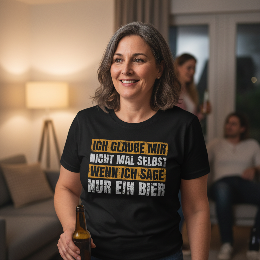 Ich glaube mir nicht mal selbst wenn ich sage nur ein Bier - Damenshirt