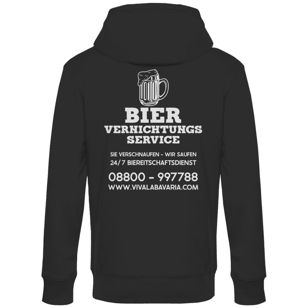 Bier vernichtungs Service - Unisex Hoodie Black