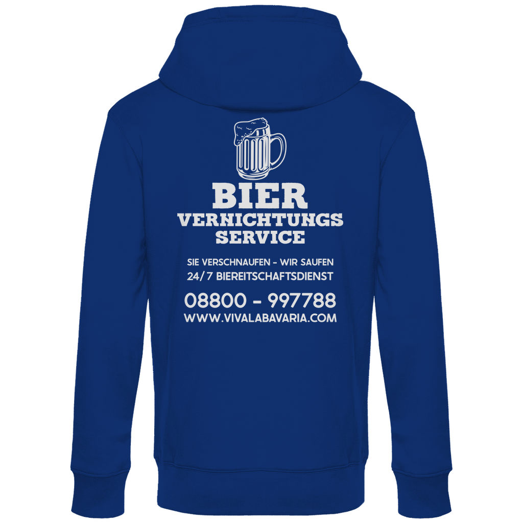 Bier vernichtungs Service - Unisex Hoodie Royal