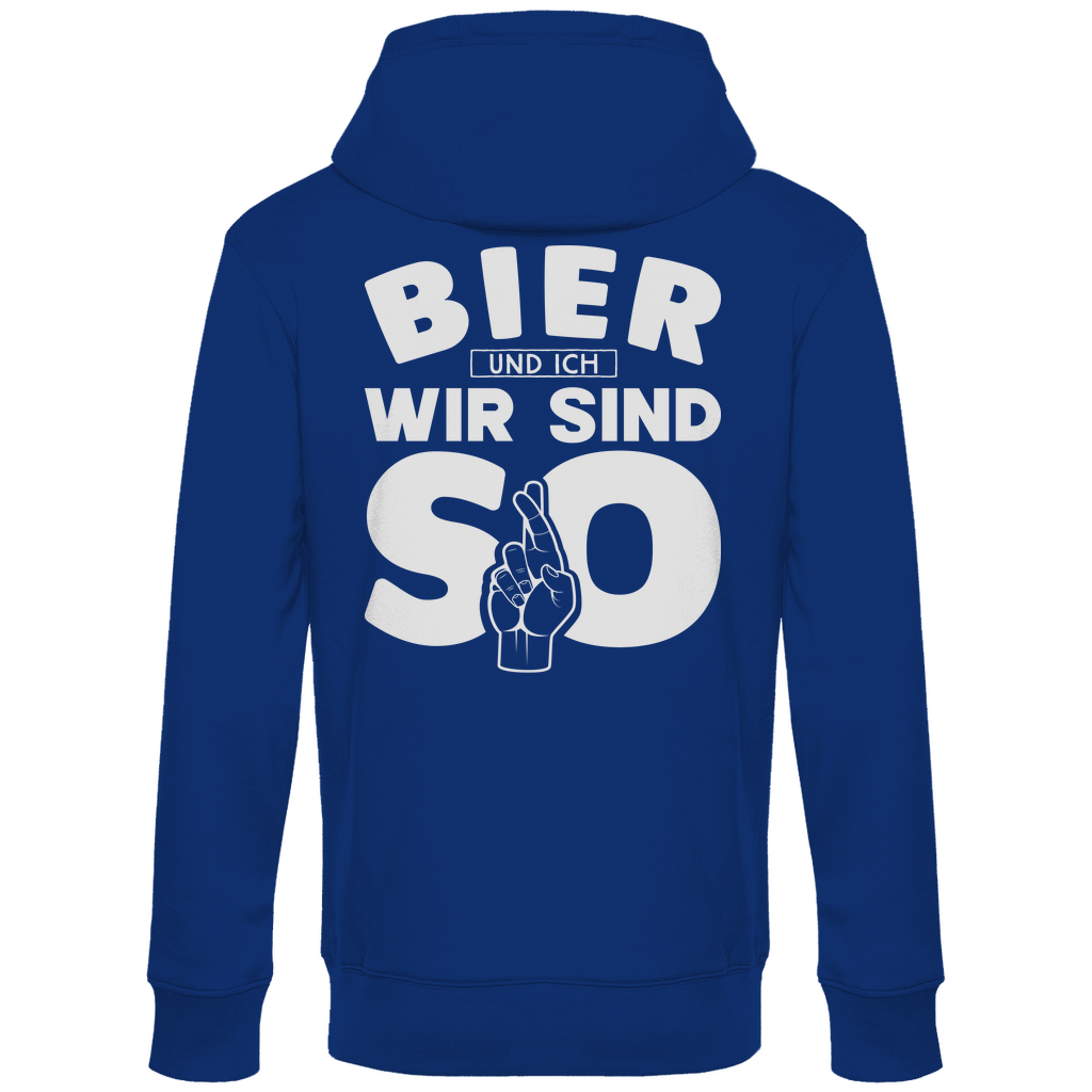 Bier und ich wir sind so - Unisex Hoodie Royal