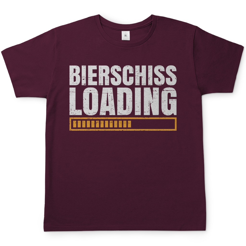Bierschiss Loading - Herren Shirt Burgundy