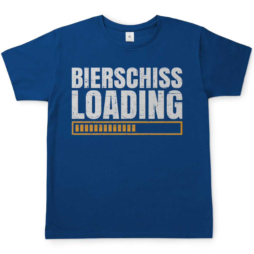 Bierschiss Loading - Herren Shirt Royal Blue
