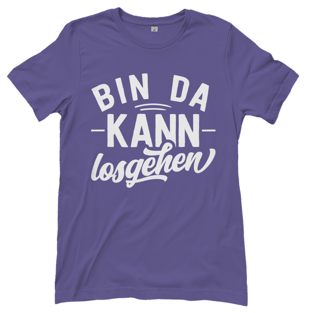 Bin da kann losgehen - Damenshirt Millennial Lilac