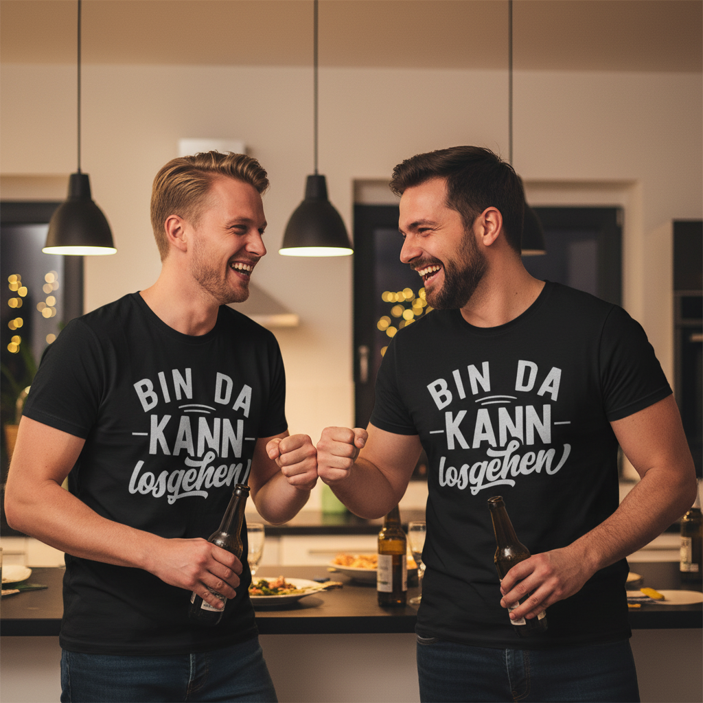 Bin da kann losgehen - Herren Shirt