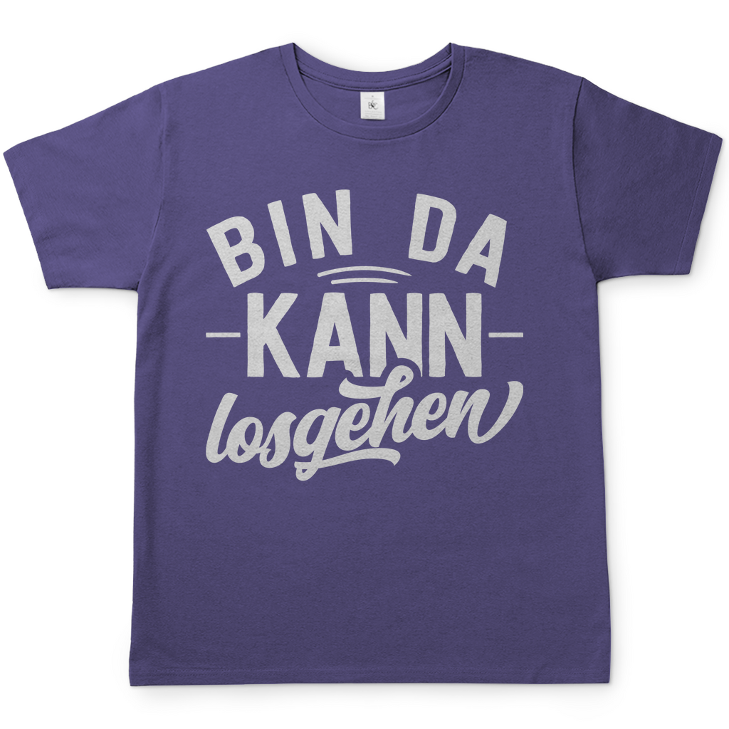 Bin da kann losgehen - Herren Shirt Millennial Lilac