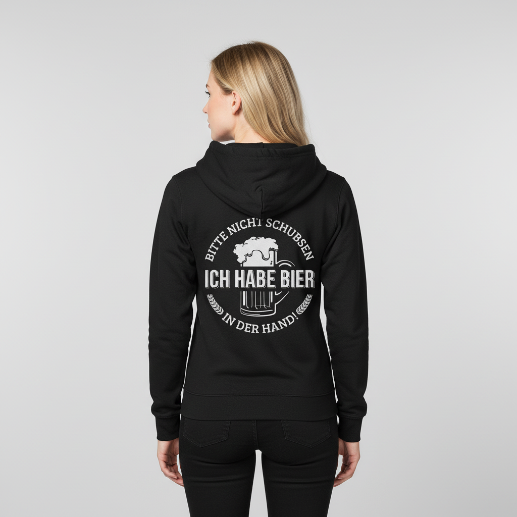 Bitte nicht schubsen - Damen Hoodie