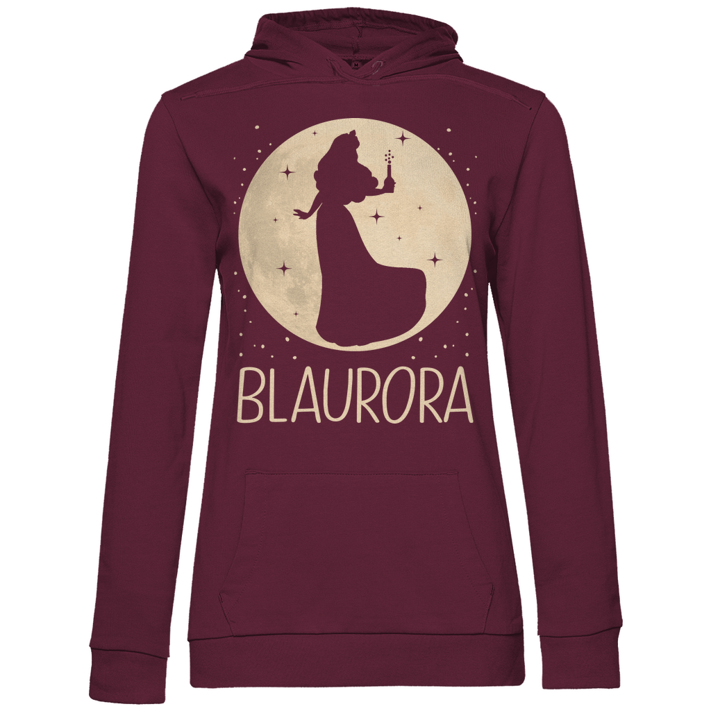 Mond Prinzessin - Blaurora - Damen Hoodie Wine