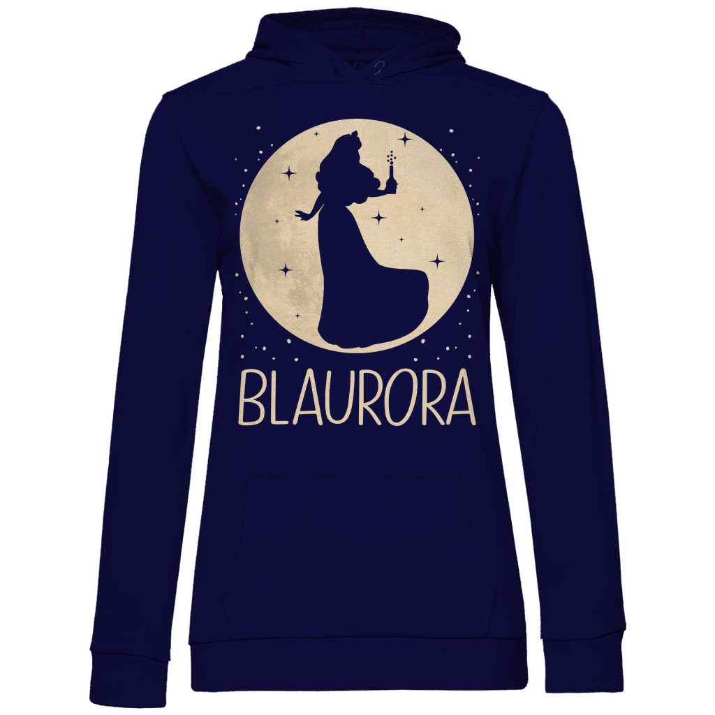 Mond Prinzessin - Blaurora - Damen Hoodie Navy Blue