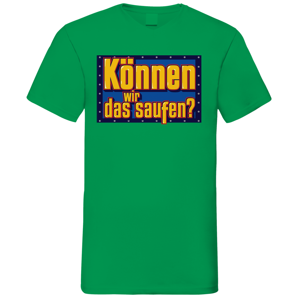 Können wir das saufen? Bob der Baumeister - Herren V-Neck Shirt Kelly Green